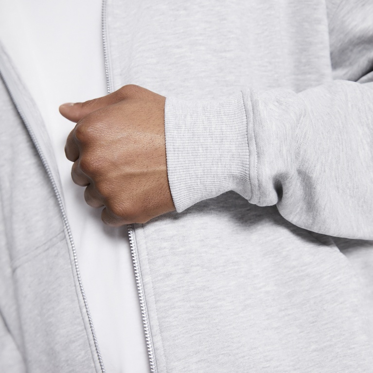 Boxy zip hoodie "Lindon" Grey Melange